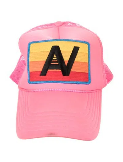 Pre-owned Aviator Nation Embroidered Adjustable Hat In Pink