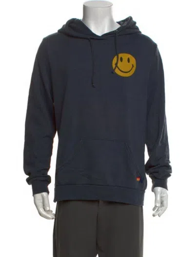 Pre-owned Aviator Nation Graphic Print Crew Neck Hoodie In Grey