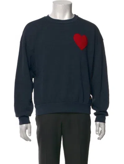 Pre-owned Aviator Nation Graphic Print Crew Neck Sweatshirt In Grey
