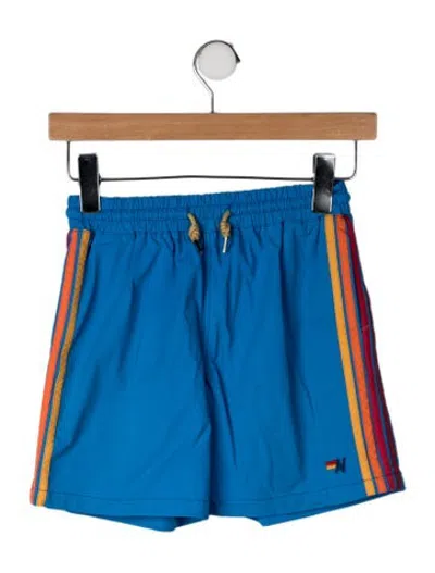 Pre-owned Aviator Nation Kids' Gym Shorts In Blue