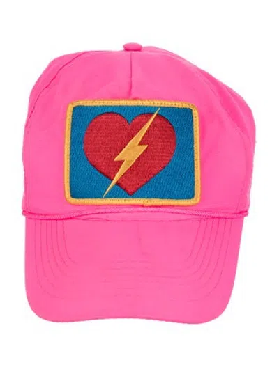 Pre-owned Aviator Nation Nylon Baseball Hat In Pink