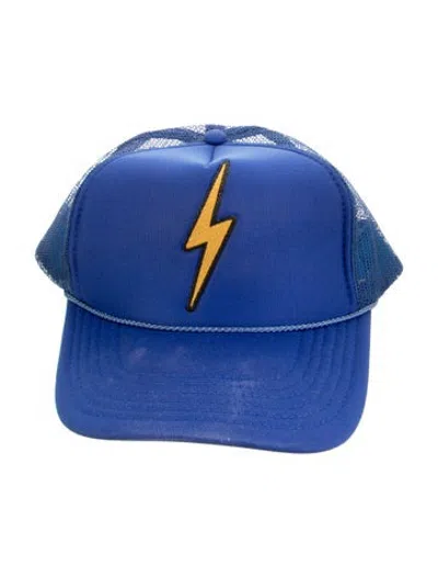 Pre-owned Aviator Nation Nylon Embroidered Cap In Blue