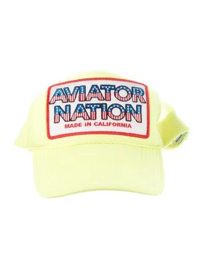 Pre-owned Aviator Nation Womens Hat In Yellow