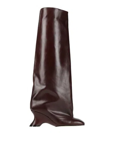 A.w.a.k.e. A. W.a. K.e. Mode Woman Boot Brown Size 8.5 Leather In Multi