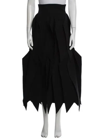 Pre-owned A.w.a.k.e. Long Skirt In Black