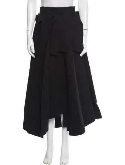 Pre-owned A.w.a.k.e. Long Skirt W/ Tags In Black