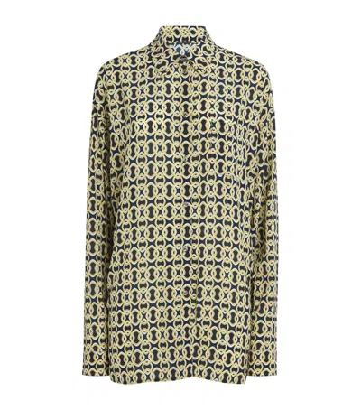 Away That Day Geometric St. Barts Shirt In Multi