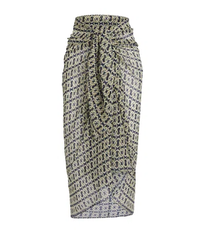 Away That Day Santorini Sarong In Green