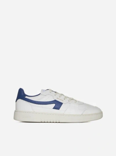 Axel Arigato Dice Stripe Leather Sneakers In White,blue