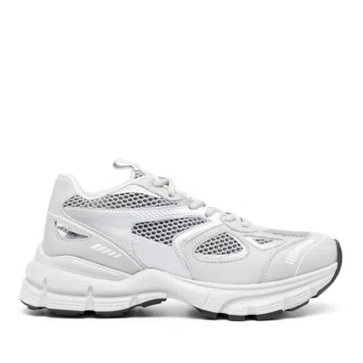 Axel Arigato Marathon Runner Gray Layered Reflective Sneakers In White