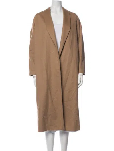 Pre-owned Ayr Camel Hair Coat In Brown