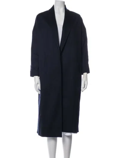 Pre-owned Ayr Virgin Wool Performance Coat In Blue