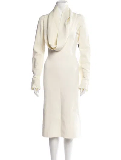 Pre-owned Az Factory Crew Neck Knee-length Dress In Neutrals