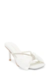 Azalea Wang Tatum Bow Slide Sandal In White