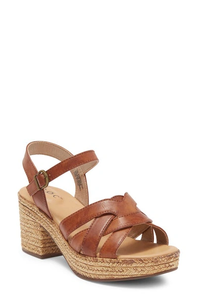 B O C Melodie Espadrille Platform Wedge Sandal In Tan