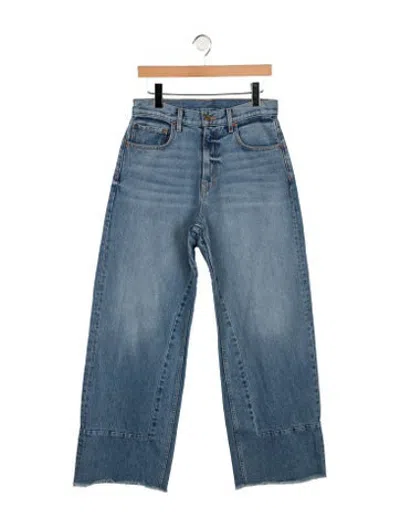 Pre-owned B Sides High-rise Wide Leg Jeans In Blue