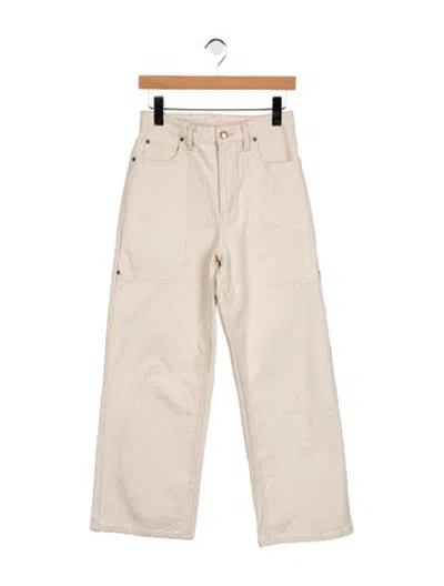 Pre-owned B Sides High-rise Wide Leg Jeans In Neutrals