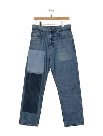 Pre-owned B Sides Patterned Straight Leg Pants In Blue