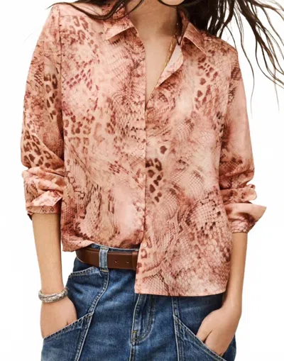 Ba&sh Cornelia Shirt In Rose In Multi