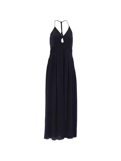 Pre-owned Ba&sh Cut-out Maxi Dress In Black