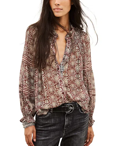 Ba&sh Ba & Sh Denna Printed Relaxed Fit Blouse In Multi