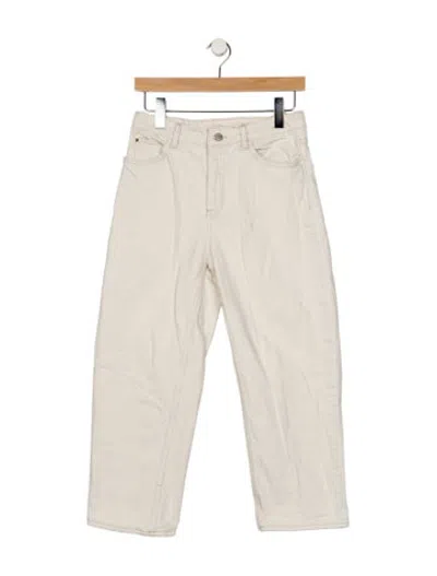 Pre-owned Ba&sh High-rise Straight Leg Jeans In Neutrals