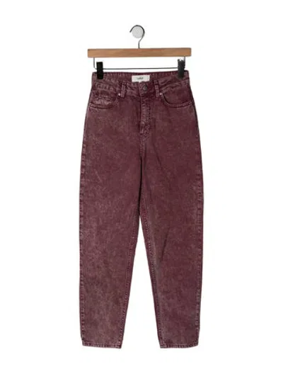 Pre-owned Ba&sh High-rise Straight Leg Jeans In Red