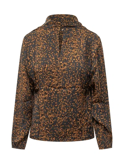 Ba&sh Ba & Sh Hope Blouse In Encre