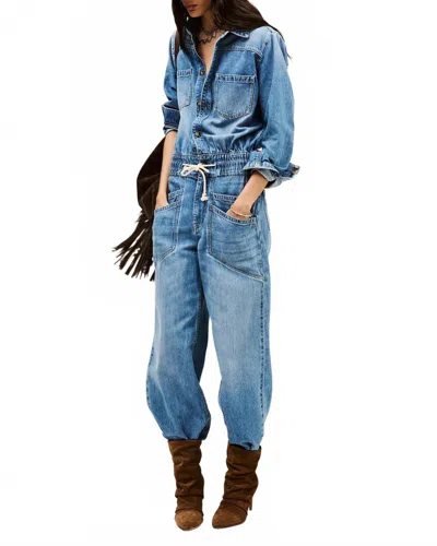 Ba&sh Mirella Jumpsuit In Blue Jeans