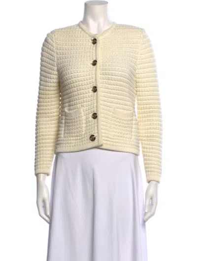 Pre-owned Ba&sh Open Front Sweater In Neutrals