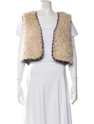 Pre-owned Ba&sh Patterned Vest In Neutrals