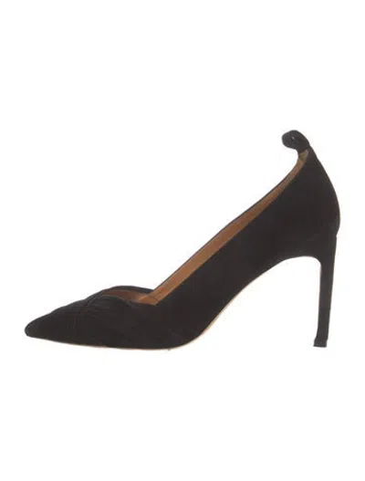 Pre-owned Ba&sh Suede Pumps In Black