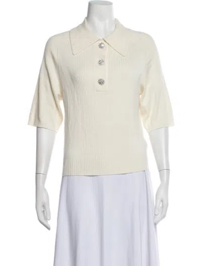 Pre-owned Ba&sh V-neck Sweater In Blue