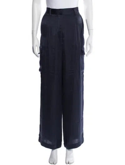 Pre-owned Ba&sh Wide Leg Pants In Blue