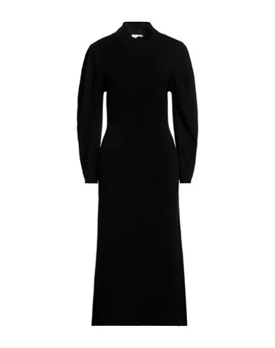 Ba&sh Ba & Sh Woman Midi Dress Black Size 0 Wool, Polyamide
