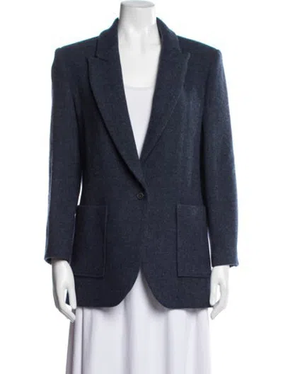 Pre-owned Ba&sh Wool Blazer In Blue