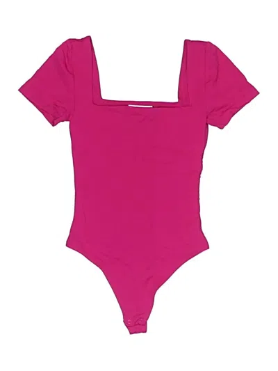 Pre-owned Babaton Bodysuit In Pink