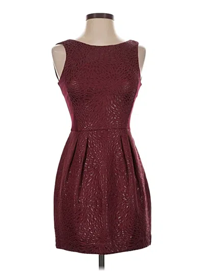 Pre-owned Babaton Cocktail Dress In Burgundy
