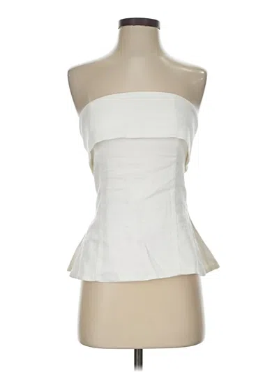Pre-owned Babaton Sleeveless Blouse In Ivory