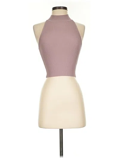Pre-owned Babaton Sleeveless Top Pink Halter Neckline Tops