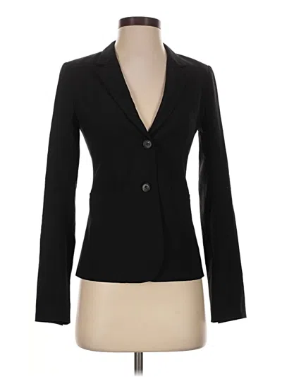 Pre-owned Babaton Wool Blazer Jacket In Black