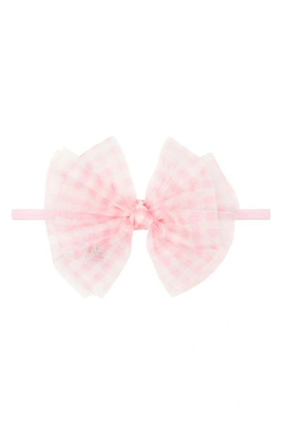 Baby Bling Babies' Tulle Fab Bow Headband In Pink