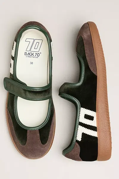 Back 70 Aya Mary Jane Sneakers In Green
