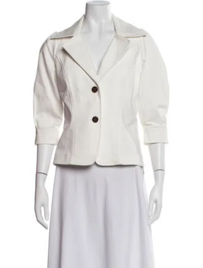 Pre-owned Badgley Mischka Blazer In Neutrals