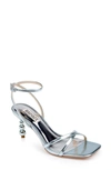 Badgley Mischka Callie Ankle Strap Sandal In Blue