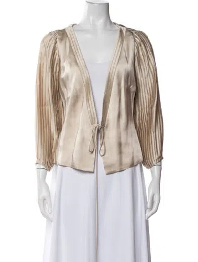 Pre-owned Badgley Mischka Jacket In Neutrals