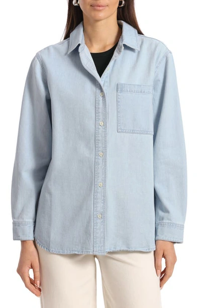 Bagatelle Cotton Denim Shirt In Blue