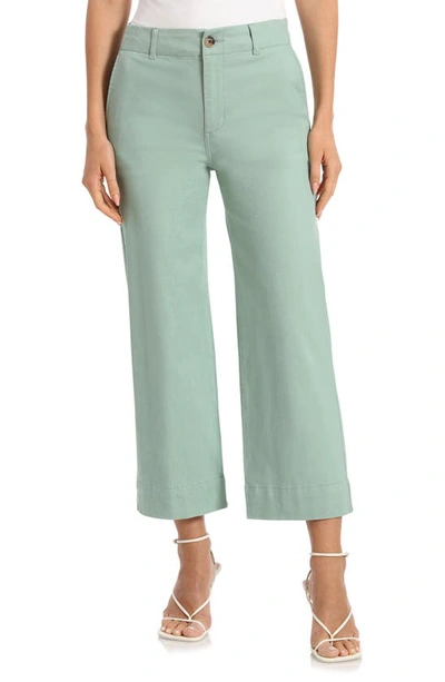 Bagatelle Crop Flare Leg Pants In Teal Surf