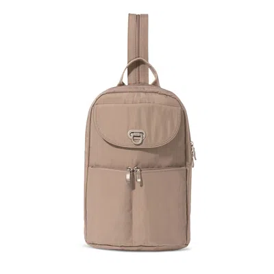 Baggallini Coastal Flip Lock Day Pack In Moonrock