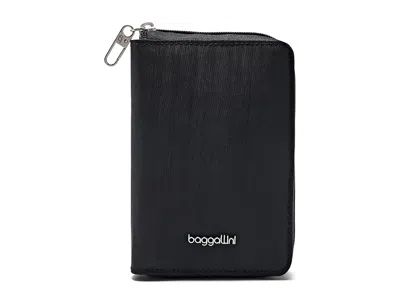 Baggallini Modern Rfid Passport Organizer Wallet Women's Handbags Black, Cotton